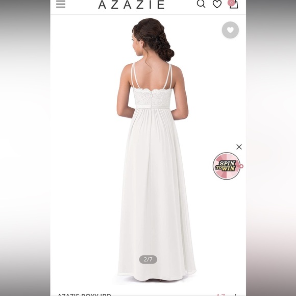 Azazie Junior Bridesmaid dress - Picture 2 of 3